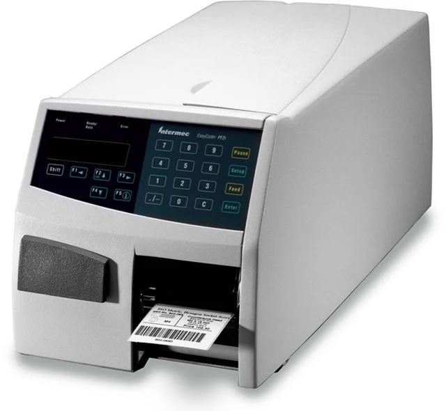 Intermec EasyCoder PF2i thermal label printer — the actual hardware ATEC drove over RS-232